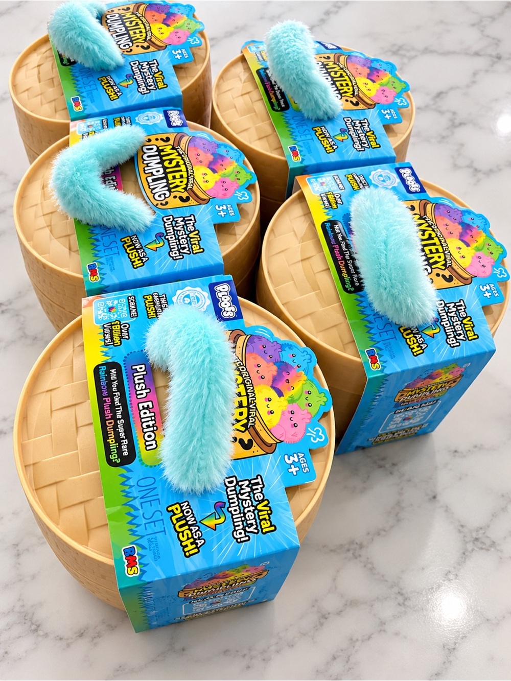 5 Mystery Dumpling Plush Edition Kids Bath & Hair Toy - Blue
